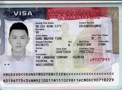 Chúc mừng Võ Nguyễn Tiến Dũng được cấp visa du học Mỹ!